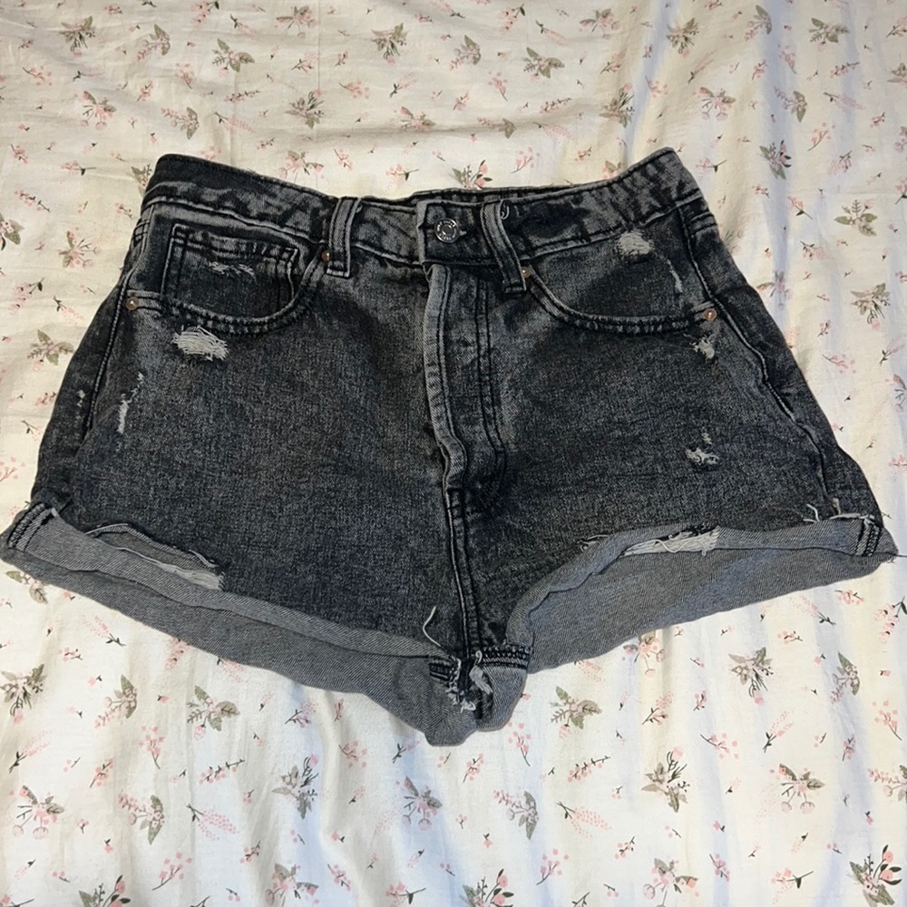 High Rise Cutoff Shorts